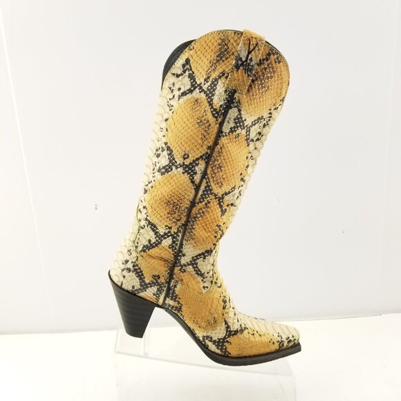 Twisted X Women's  Simulated Snake Skin Cowboy Western Boots Size 7.5B - Picture 12 of 16